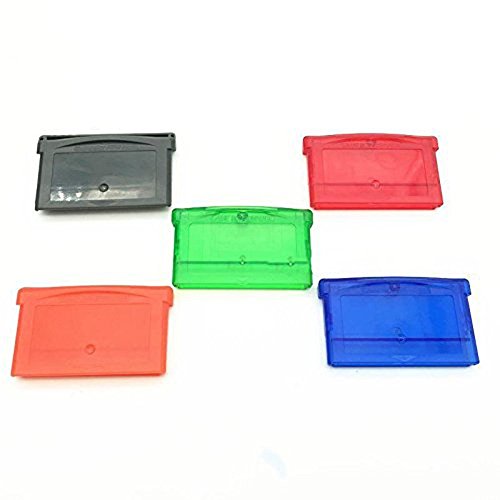 Caja de almacenamiento para tarjetas GameBoy Advance GBA, GBA SP, GBM, NDS y NDSL con tornillo, color rojo transparente