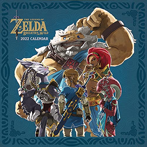 Calendario 2022 The Legend of Zelda - Agenda familiar de 30 cm x 30 cm, producto oficial