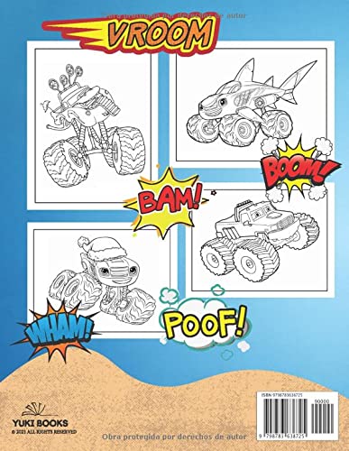 Camiones Monstruosos Libro Para Colorear: Un divertido diseño de Monster Truck de alta calidad listo para colorear | Ilustraciones para niños de 4 a 8 ... de Monster Trucks | Idea de regalo perfecta