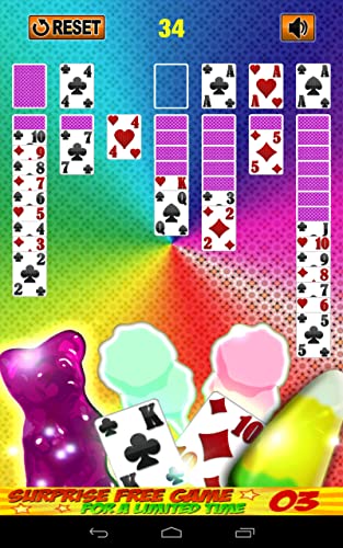 Candy Sweet Free Solitaire Original Jelly Taste Heroes Classic Solitaire for Kindle Fire HDX Free Cards Games Solitaire Free Casino Games Offline No Online Multi Card Best Solitaire Games