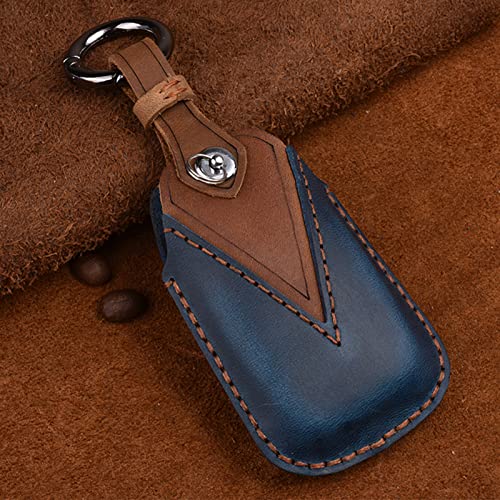 Car Keychain Cover Smart Leather Key Case Key Cover,Fit For Chevrolet Blazer Bolt Camaro Cruze Equinox Malibu Sonic Spark Traverse Trax Volt