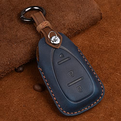 Car Keychain Cover Smart Leather Key Case Key Cover,Fit For Chevrolet Blazer Bolt Camaro Cruze Equinox Malibu Sonic Spark Traverse Trax Volt