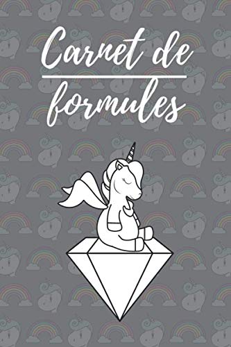 Carnet de Formules: Carnet pour les Mathématiques I Physique Chimie I Sciences I Carnet d'études