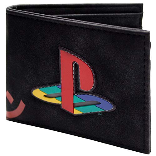 Cartera de PS1 Playstation Logo Estilo Japones Negro