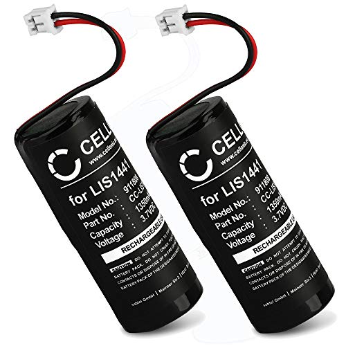 CELLONIC® 2X Batería de Repuesto LIS1441 para Sony PS3 / PS4 Move Motion Controller, Playstation Move, 1350mAh LIS1441, Accu de Larga duración
