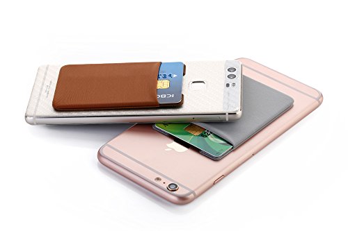 Cerbery - Soporte para Tarjeta de teléfono Inteligente - Estuche Celular Auricular - Compatible con Apple iPhone Samsung Galaxy (Negro)