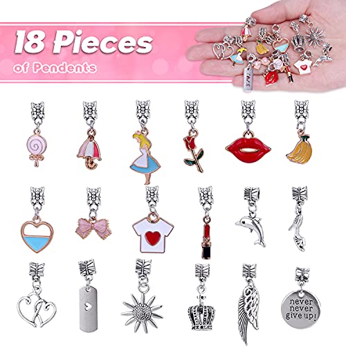 CGBOOM Juego de pulseras de abalorios, para hacer tú mismo, para niñas, joyas para manualidades, regalo de Navidad, regalo para niñas, 5 6 7 8 9 10 11 12 13 años