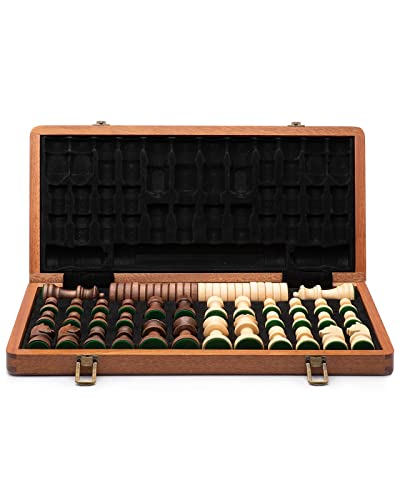 Chess Board Portable Large Chess Games Folding Wooden Premium Set Family Table GamePieces