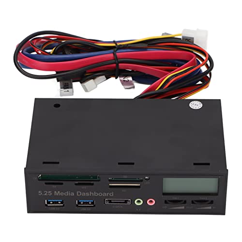 CHICIRIS Panel de Unidad óptica Frontal de Escritorio, Concentrador de Panel Frontal USB 3.0 de 5 GBP Compatible con Interfaz Múltiple Panel de 5,25 Pulgadas Transmisión Rápida para Escritorio