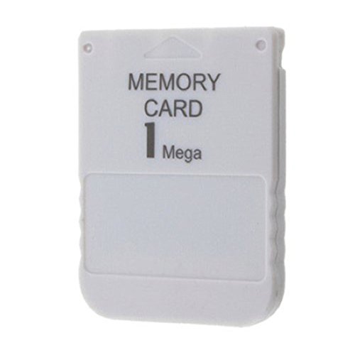 Childhood Tarjeta de memoria de 1MB para Sony Playstation One PS1 Tarjeta de memoria Mega Tarjeta blanca