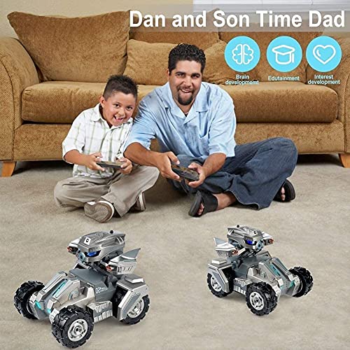 Children's Adult Remote Control Combat Car with HD FPV Camera AR Mode Robot Car Drifting Wireless Remote Control Stunt Car Electric 2.4G Remote Control Toy Car