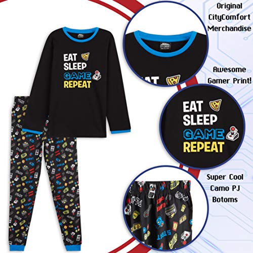 Pijama Largo de Algodon para Chicos de 5 hasta 14 Años CityComfort Pijama Niño de Videojuegos Regalos para Niños y Adolescentes Pijamas Invierno Niños 