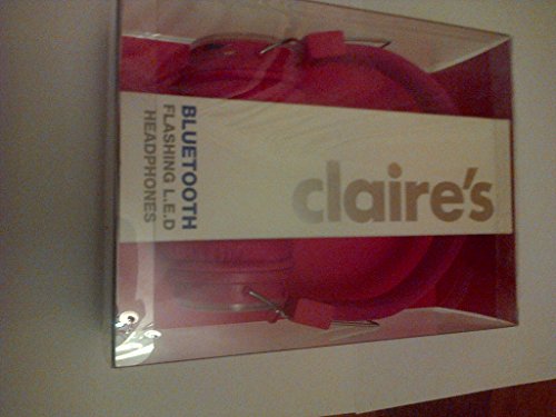 Claire 's Intermitente Bluetooth Auriculares en Color Rosa