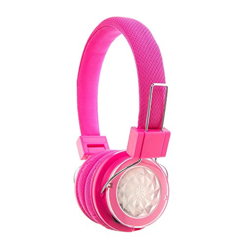 Claire 's Intermitente Bluetooth Auriculares en Color Rosa