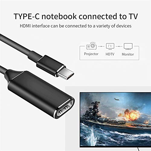 Clong01 Duradero C USB al Adaptador de HDMI 4K 30Hz Tipo de Cable HDMI for C Adaptador S9 S10 formiato P20 P30 Pro USB-C HDMI iOS Notebook teléfono Inteligente para BLU-Ray/TV Box/HDTV