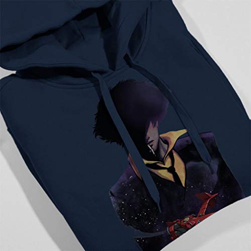 Cloud City 7 Cowboy Bebop Space Cowboy Silhouette and Ship Men's Hooded Sweatshirt