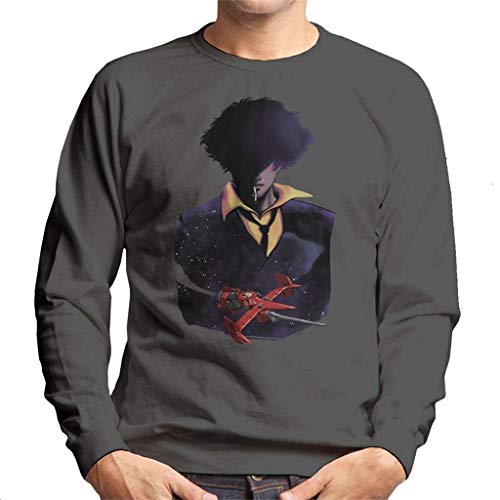 Cloud City 7 Cowboy Bebop Space Cowboy Silhouette and Ship Men's Sweatshirt
