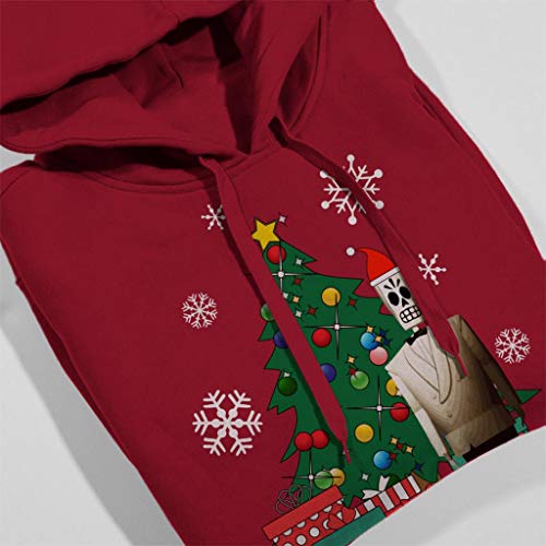 Cloud City 7 Manny Calavera Around The Christmas Tree Women's Hooded Sweatshirt