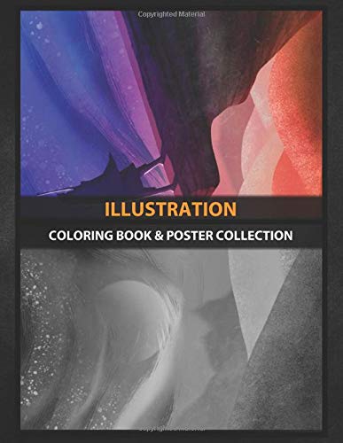 Coloring Book & Poster Collection: Illustration Inspired Cartoons