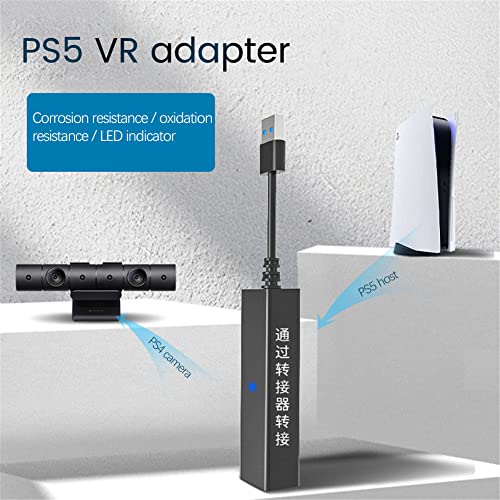 COLTD Adaptador PS5 PS4 Cable adaptador de cámara, Play PS VR en PS5 Playstation 5, cable de conexión convertidor para PS4 PSVR a PS5 consola