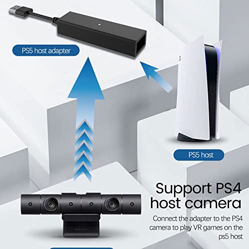 COLTD Adaptador PS5 PS4 Cable adaptador de cámara, Play PS VR en PS5 Playstation 5, cable de conexión convertidor para PS4 PSVR a PS5 consola