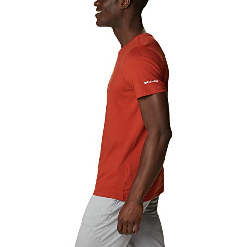 Columbia Camiseta de Manga Corta para Hombre Rapid Ridge II Dark Sienna Summit Seeker S