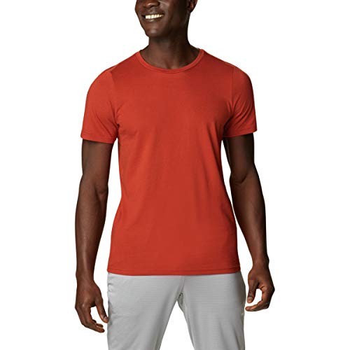 Columbia Camiseta de Manga Corta para Hombre Rapid Ridge II Dark Sienna Summit Seeker S