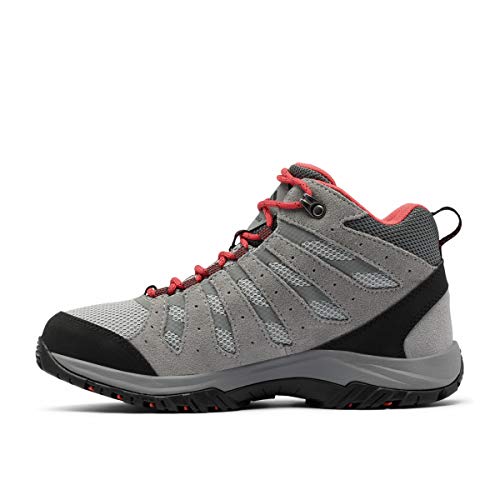 Columbia Redmond Iii Mid Waterproof Zapatillas para caminar para Mujer, Gris (Steam, Red Coral), 39.5 EU