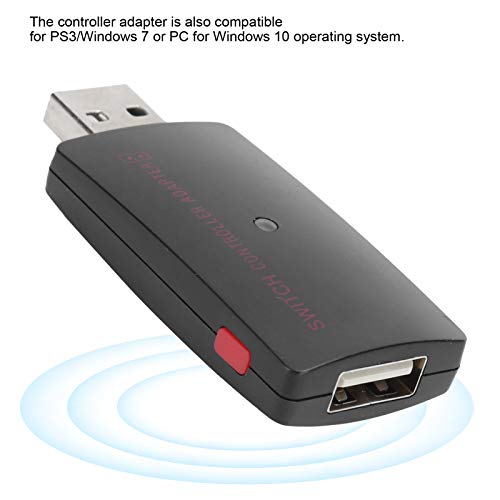 Convertidor de Controlador inalámbrico Bluetooth, convertidor de Controlador de Consola de Juegos PS4 Switch, Adecuado para Cambiar a Consola de Juegos PS4 / Ps3 / Playstation Pro/Xbox One (Negro)