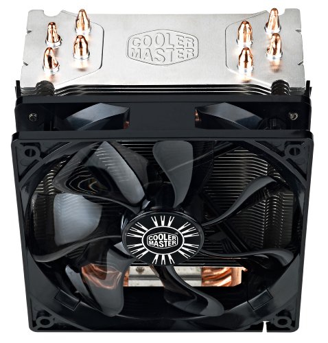 Cooler Master Hyper 212 EVO Sistema Refrigeración de CPU – Alta Prestaciones - 4 Tubos de Calor Contacto Directo Continuo, Ventilador PWM de 120 mm, Negro