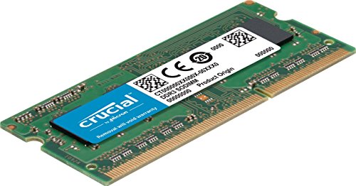 Crucial CT2K4G3S1067M - Kit de Memoria para Mac de 8 GB (4 GB x 2, DDR3/DDR3L, 1066 MT/s, PC3-8500, SODIMM, 204-Pines)