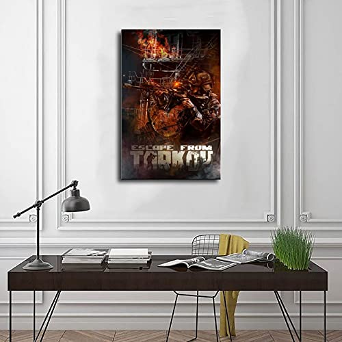 Cubierta clásica para juego popular de Tarkov 2 de Tarkov para decoración de pared, cuadros para carteles de sala de estar: 50 x 75 cm