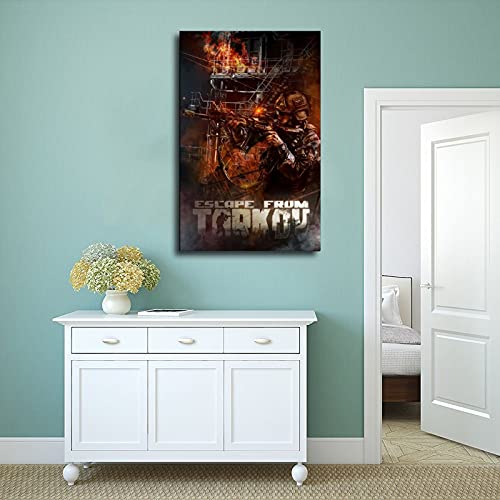 Cubierta clásica para juego popular de Tarkov 2 de Tarkov para decoración de pared, cuadros para carteles de sala de estar: 50 x 75 cm