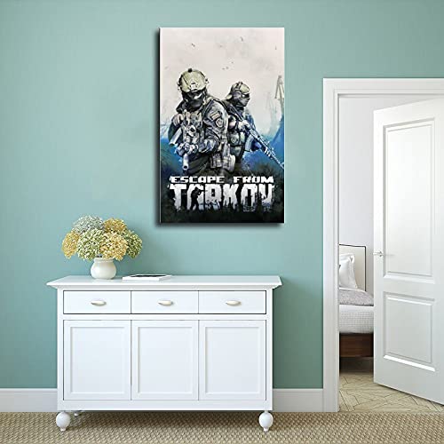 Cubierta clásica para juegos populares de escapar de Tarkov 1 para decoración de pared, cuadros para carteles de sala de estar, sin marco: 40 x 60 cm