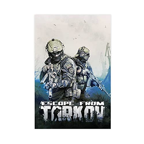 Cubierta clásica para juegos populares de escapar de Tarkov 1 para decoración de pared, cuadros para carteles de sala de estar, sin marco: 40 x 60 cm