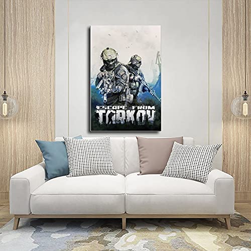 Cubierta clásica para juegos populares de escapar de Tarkov 1 para decoración de pared, cuadros para carteles de sala de estar, sin marco: 40 x 60 cm