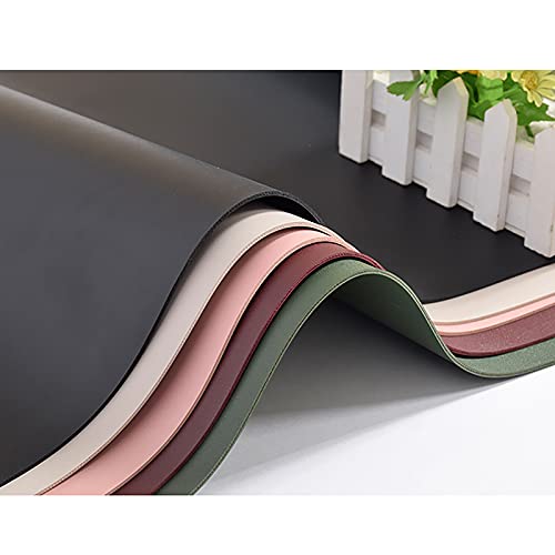 Cuero Alfombrilla De Ratón,Grande Juego Estera Del Escritorio,No-resbalón Cuero Desk Blotter,Impermeable Protector De Escritorio Para Portátil Computadora Pc-G 160x80cm(63x31inch)