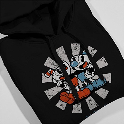 Cuphead Retro Japanese Kid's Hooded Sweatshirt