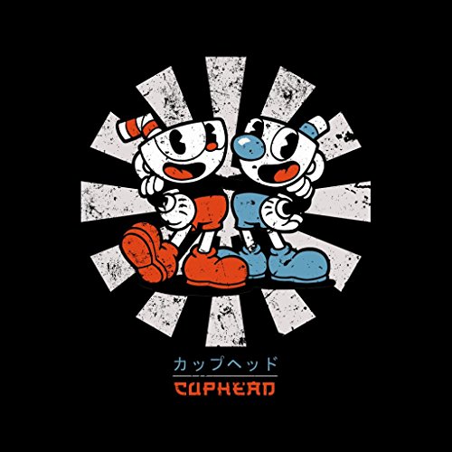 Cuphead Retro Japanese Men's Hooded Sweatshirt