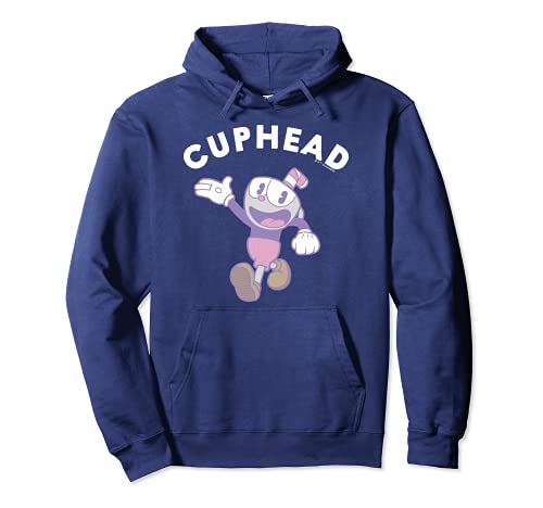 Cuphead Waving Hi Character Profile Pastel Faded C1 Sudadera con Capucha