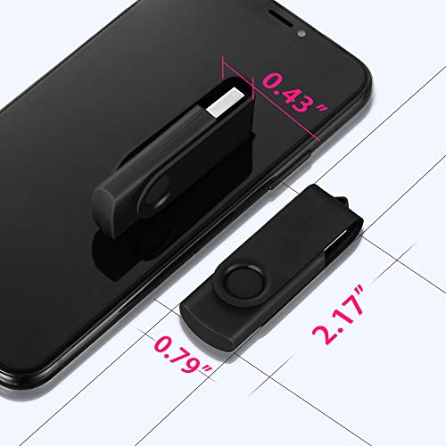 DataOcean 32GB Memorias USB 4 Piezas PenDrives Giratoria Pen Drive 32 GB Unidad Flash USB 2.0(4 Colores Mezclados: Negro Rojo Amarillo Plata)