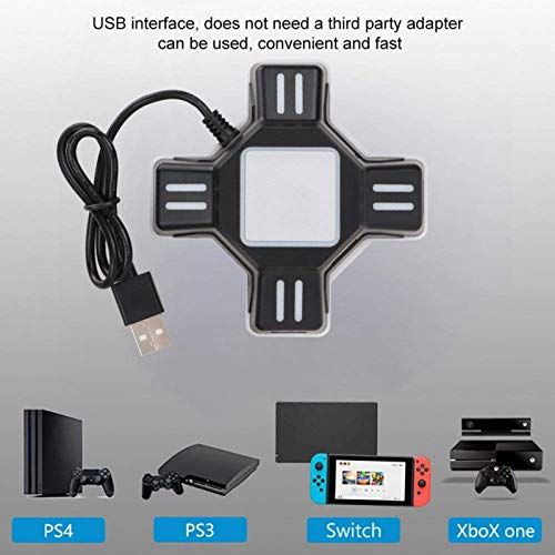 DAUERHAFT Convertidor de Gamepad para PS4 / PS4 Pro / PS4 Slim/XBOXOne/XBOXOne S/XBOXOne X / PS3 / PS3 Slim/Switch, Adaptador Convertidor de Teclado y Mouse