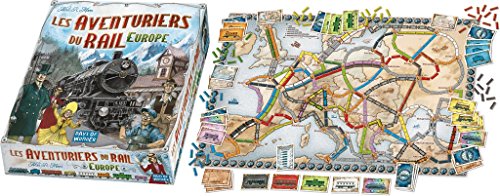 Days of Wonder Ticket to Ride - Europe Niños Estrategia - Juego de tablero (Estrategia, Niños, 60 min, Niño/niña, 8 año(s), Alan R. Moon) - Idioma Francés