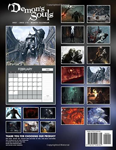 Demọn's Souls: Video Game Calendar 2022 - Games calendar 2022-2023 18 months- Planner Gifts boys girls kids and all Fans (Kalendar Calendario Calendrier).2