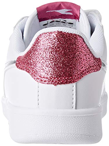 Diadora Game P PS Girl, Patucos, Bianco C1639, 30 EU