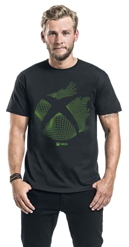 Difuzed Xbox - Camiseta de Manga Corta para Hombre, Negro, L