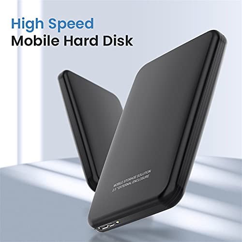 Disco duro externo HDD de 1 Tb/320 Gb/60 GB, USB 3.0 portátil de almacenamiento de copia de seguridad móvil, adecuado para PC, portátil, escritorio, MacBook, Xbox One, Ps4, Smart Tv (500 GB, negro)