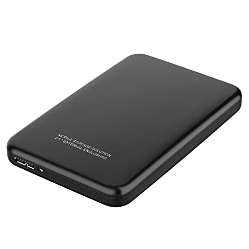 Disco duro externo HDD de 1 Tb/320 Gb/60 GB, USB 3.0 portátil de almacenamiento de copia de seguridad móvil, adecuado para PC, portátil, escritorio, MacBook, Xbox One, Ps4, Smart Tv (500 GB, negro)