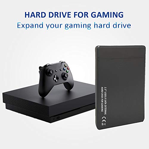 Disco Duro Externo Para juegos de 2,5", Disco Duro Externo USB 3.0, Almacenamiento y Copia de Seguridad Para XBOX, PS4, PS3, Juegos de PC, Juegos Android, Smartphones, MAC y Muchos Más 320GB