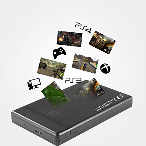 Disco Duro Externo Para juegos de 2,5", Disco Duro Externo USB 3.0, Almacenamiento y Copia de Seguridad Para XBOX, PS4, PS3, Juegos de PC, Juegos Android, Smartphones, MAC y Muchos Más 320GB